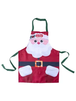 Fackelmann Küchentextilien<Backschürze "Santa Claus" in Rot/ Weiß - (L)58 x (B)45 cm
