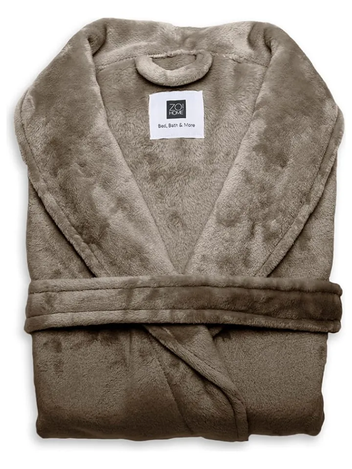 Zo!Home Badtextilien<Bademantel "Cara" in Taupe