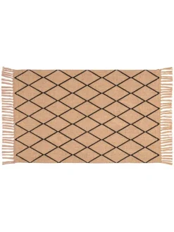 Wenko Badtextilien<Badematte ''Calama'' in Beige/ Schwarz - (L)80 x (B)50 cm