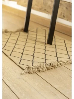 Wenko Badtextilien<Badematte ''Calama'' in Beige/ Schwarz - (L)80 x (B)50 cm