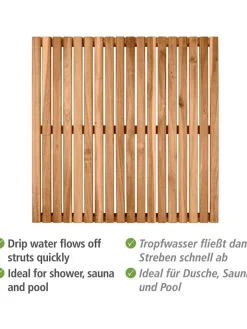 Wenko Badaccessoires<Baderost in Hellbraun - (L)55 x (B)55 cm