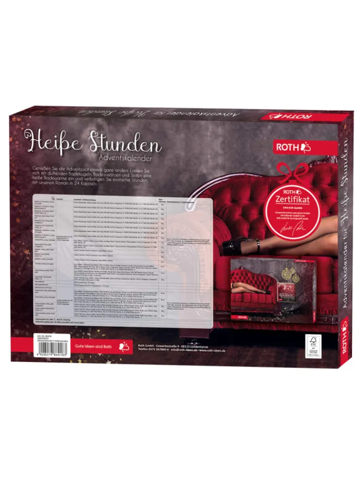 ROTH Adventskalender<Bade-Wellness Adventskalender - Heiße Stunden - mit Buch in Bunt