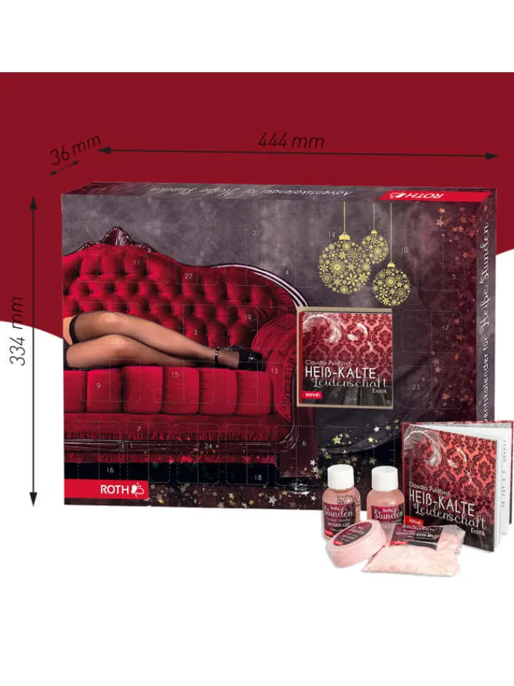ROTH Adventskalender<Bade-Wellness Adventskalender - Heiße Stunden - mit Buch in Bunt