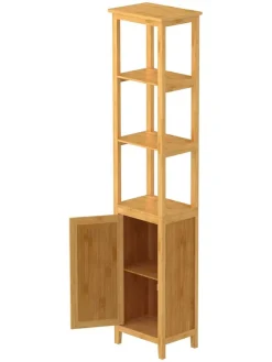 Schütte Badmöbel|Badezimmermöbel<Badezimmer-Hochschrank in Hellbraun - (B)40 x (H)190 x (T)30 cm