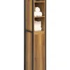 SoBuy Badezimmermöbel|Badmöbel<Badezimmer-Hochschrank in Braun - (B)30 x (H)168 x (T)28cm