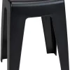 Wenko Sitzmöbel<Badezimmer-Hocker "Kumba" in Schwarz - (B)38 x (H)47 x (T)32 cm