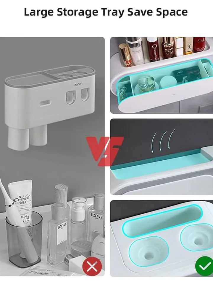 Joybos Badaccessoires<Badezimmer-Organizer in Weiß - (B)34,5 cm - (B)34,5 cm