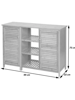 MCW Badezimmermöbel<Badezimmerschrank B18 mit 2 Türen