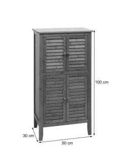 MCW Badezimmermöbel<Badezimmerschrank B18 mit 4 Türen
