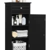 COSTWAY Badezimmermöbel<Badezimmerschrank in Schwarz