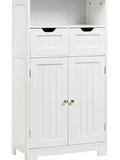 COSTWAY Badezimmermöbel|Badmöbel<Badezimmerschrank in Weiß