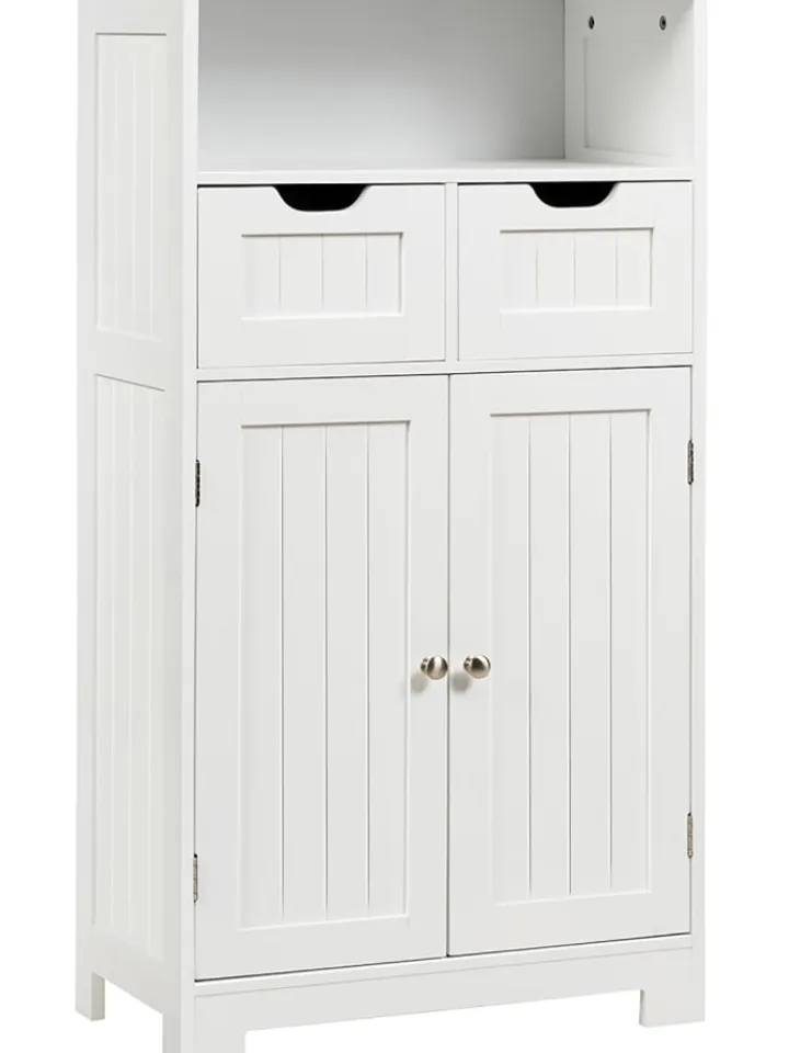 COSTWAY Badezimmermöbel|Badmöbel<Badezimmerschrank in Weiß