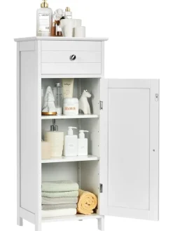 COSTWAY Badezimmermöbel<Badezimmerschrank in Weiß