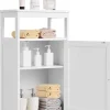COSTWAY Badmöbel<Badezimmerschrank in Weiß