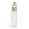 relaxdays Badmöbel|Badezimmermöbel<Badezimmerschrank in Weiß - (B)18 x (H)80 x (T)20 cm
