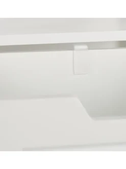relaxdays Badmöbel<Badezimmerschrank in Weiß - (B)30 x (H)144 x (T)30 cm
