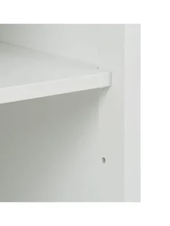 relaxdays Badmöbel|Badezimmermöbel<Badezimmerschrank in Weiß - (B)30 x (H)129 x (T)30 cm