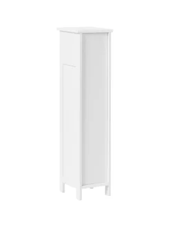 Beliani Badezimmermöbel<Badezimmerschrank OLATHE in Weiß - (W) 18 x (H) 72 x (L) 17 cm
