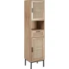 Beliani Badezimmermöbel<Badezimmerschrank ROSELL in /Braun - (W) 40 x (H) 165 x (L) 36 cm