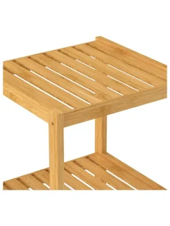 Schütte Badmöbel|Badezimmermöbel<Badezimmer-Standregal in Hellbraun - (B)33 x (H)140 x (T)33 cm