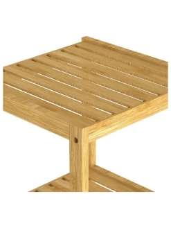 Schütte Badmöbel|Badezimmermöbel<Badezimmer-Standregal in Hellbraun - (B)33 x (H)110 x (T)33 cm