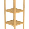 Schütte Badezimmermöbel|Badmöbel<Badezimmer-Standregal in Hellbraun - (B)33 x (H)80 x (T)33 cm
