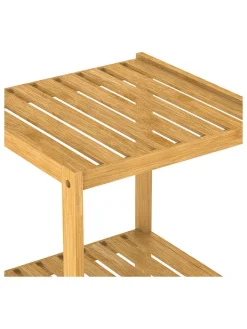 Schütte Badezimmermöbel|Badmöbel<Badezimmer-Standregal in Hellbraun - (B)33 x (H)80 x (T)33 cm