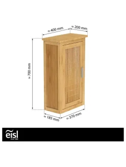 Schütte Badmöbel|Badezimmermöbel<Badezimmer-Wandschrank in Hellbrau - (B)40 x (H)70 x (T)20 cm