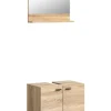 xonox.home Badezimmermöbel<Badkombination in Eiche Sonoma Nachbildung - (B) 57 x (H) 186 x (T) 33