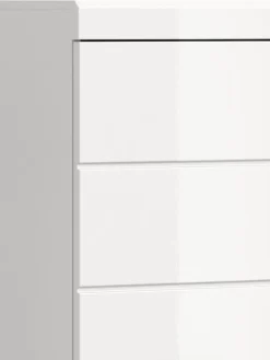 xonox.home Badmöbel|Badezimmermöbel<Badmidischrank in weiß/weiß hochglanz - (B) 74 x (H) 141 x (T) 31