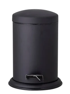 Bloomingville Mülleimer<Badmülleimer "Loupi" in Schwarz - (H)27 cm