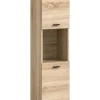 xonox.home Badezimmermöbel<Badschrank in Eiche Sonoma Nachbildung - (B) 30 x (H) 125 x (T) 29