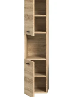 xonox.home Badezimmermöbel<Badschrank in Eiche Sonoma Nachbildung - (B) 30 x (H) 125 x (T) 29