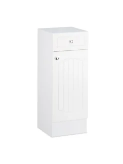 relaxdays Badmöbel<Badschrank in Weiß - (B)30,5 x (H)80 x (T)30,5 cm