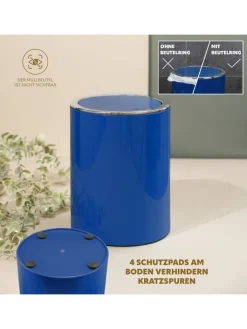 bremermann Mülleimer<Bad-Serie SAVONA Kosmetikeimer blau