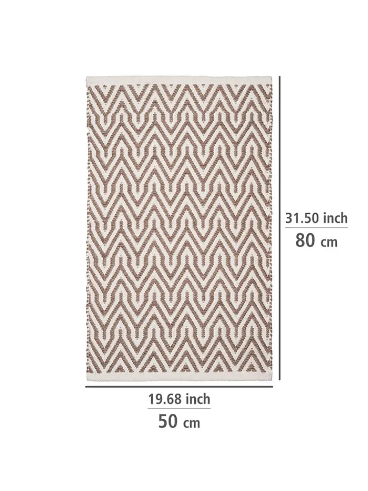 Wenko Badtextilien<Badteppich "Altai" in Hellbraun - (L)50 x (B)80 cm