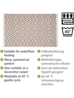 Wenko Badtextilien<Badteppich "Altai" in Hellbraun - (L)50 x (B)80 cm
