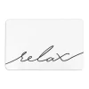 Artsy Badaccessoires<Badvorleger "Scribble" in Weiß - (L)60 x (B)39 cm