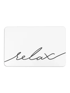 Artsy Badaccessoires<Badvorleger "Scribble" in Weiß - (L)60 x (B)39 cm