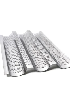 GAUMENKICK Grillen<Baguetteblech aus Edelstahl in silber - 38cm