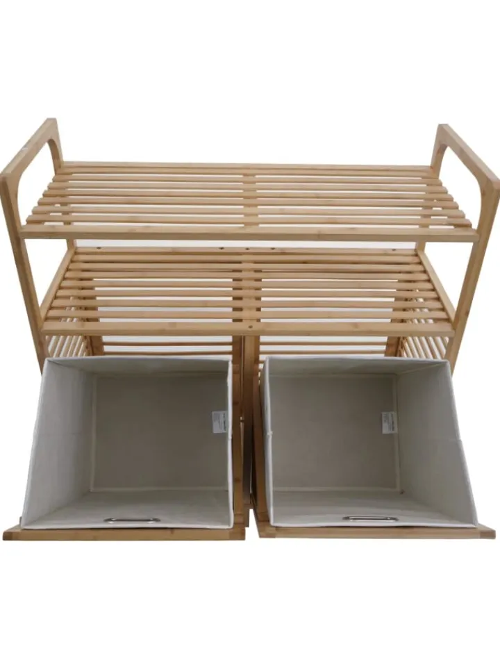 MCW Badezimmermöbel<Bambus Badezimmerschrank N83