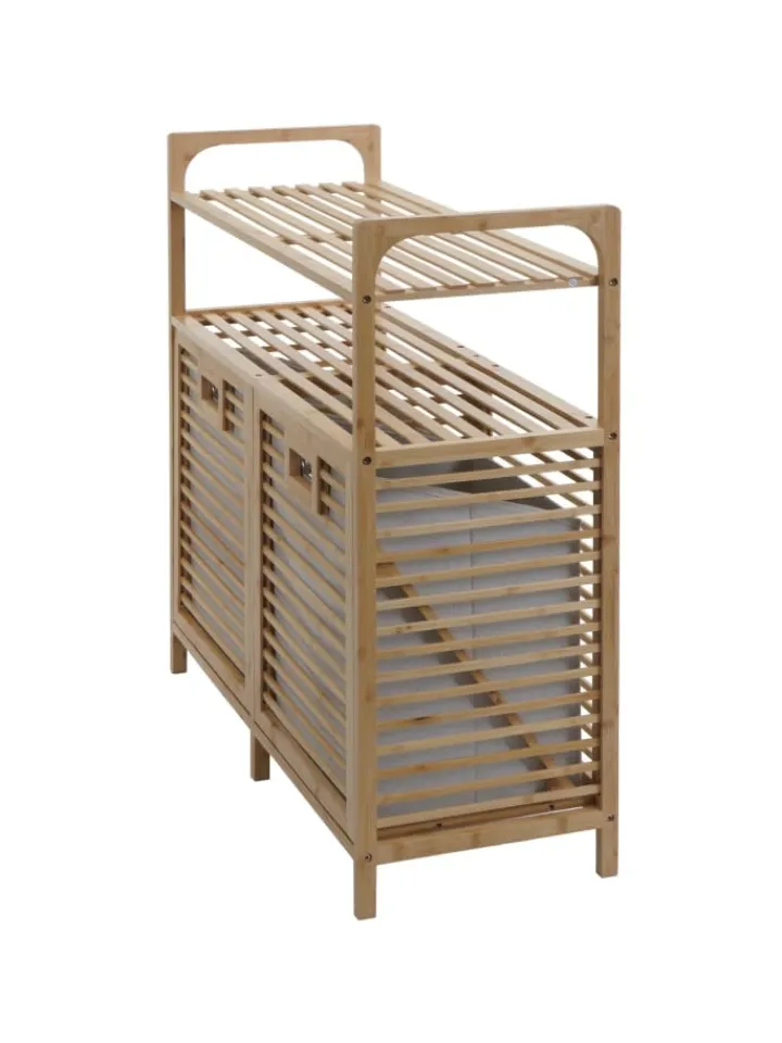 MCW Badezimmermöbel<Bambus Badezimmerschrank N83