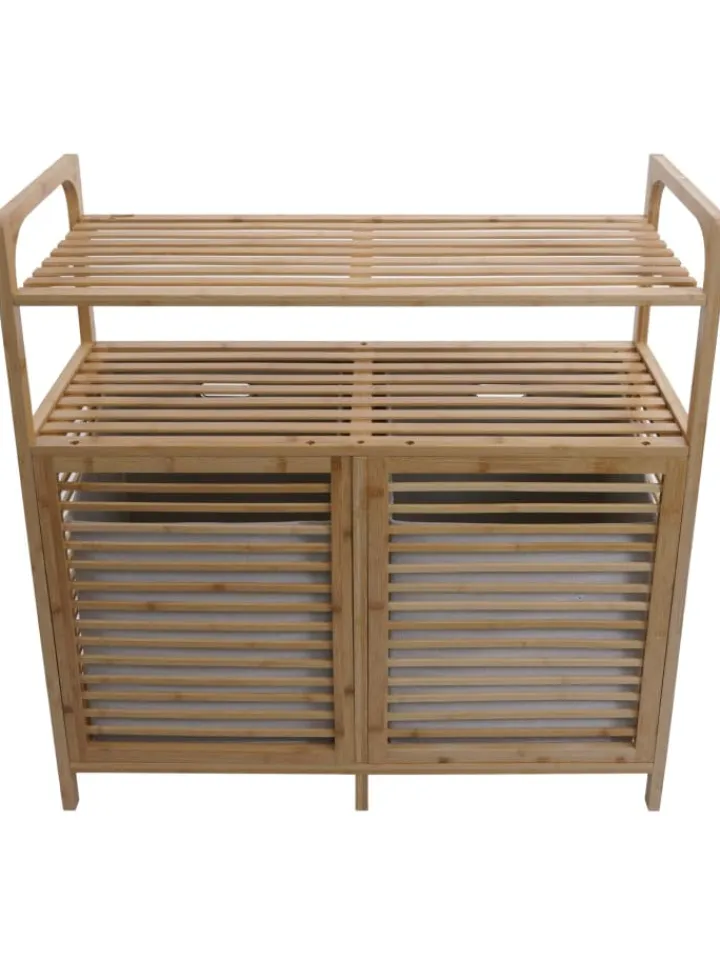 MCW Badezimmermöbel<Bambus Badezimmerschrank N83