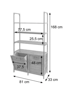 MCW Badezimmermöbel<Bambus Badezimmerschrank N83