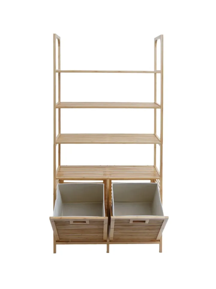 MCW Badezimmermöbel<Bambus Badezimmerschrank N83