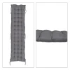 relaxdays Gartenmöbel<Bankauflage in Grau - (B)180 x (H)7 x (T)50 cm