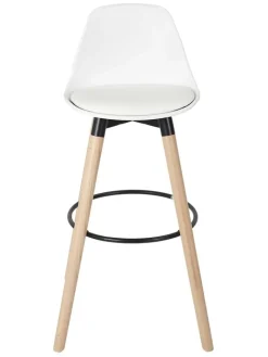 Ethnical Life Sitzmöbel<Barhocker in Weiß - (B)37 x (H)91 x (T)41 cm