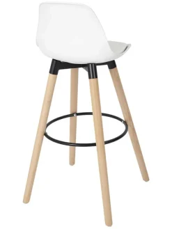 Ethnical Life Sitzmöbel<Barhocker in Weiß - (B)37 x (H)91 x (T)41 cm