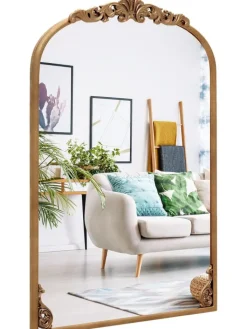 COSTWAY Spiegel<Barock Spiegel 61 x 90 cm in Gold