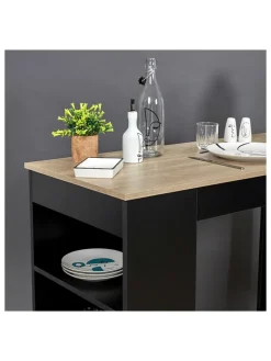 Rétro Chic Tische<Bartisch "Cheers" in Schwarz - (B)115 x (H)103 x (T)50 cm